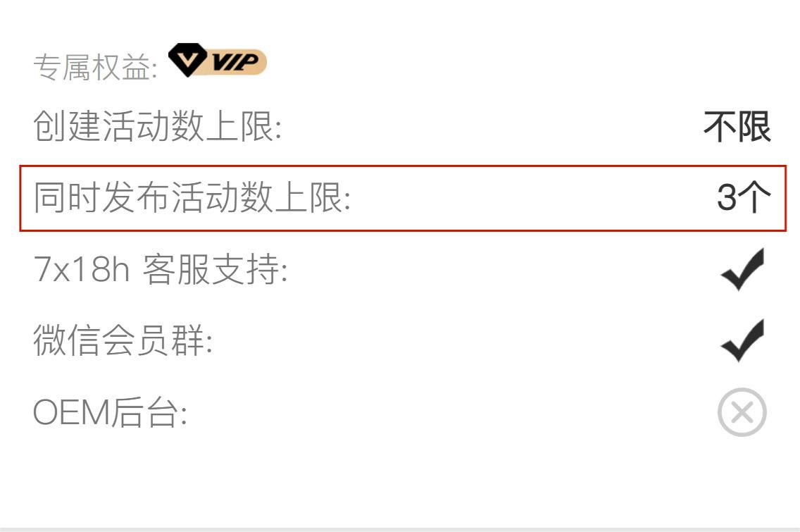 云互動系統(tǒng)調整月付年付會員同時發(fā)布活動數上限